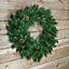 Christmas Snowtime Deluxe Princess Wreath Green With Pinecones
