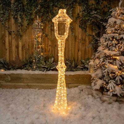 Christmas Soft Acrylic 1.5m Lamp Post with 170 White-Warm White ...