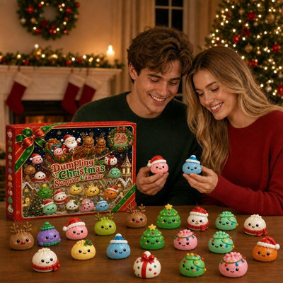 Christmas Squishies Advent Calendar 2026, Mini Holiday Figurines ...