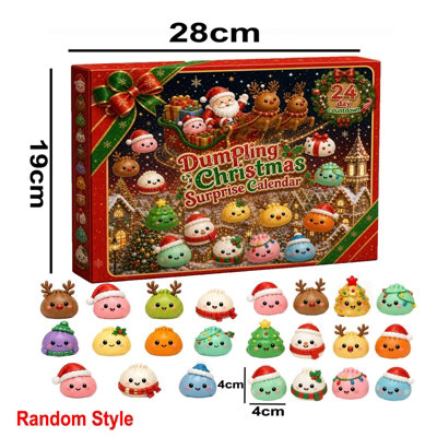 Christmas Squishies Advent Calendar 2026, Mini Holiday Figurines ...
