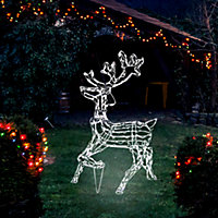 Christmas Standing Reindeer Rope Light Decoration