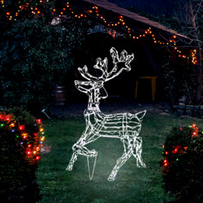 Christmas Standing Reindeer Rope Light Decoration