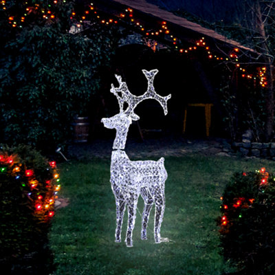 Christmas Standing Reindeer Stag Rope Light Decoration