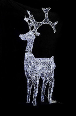Christmas Standing Reindeer Stag Rope Light Decoration