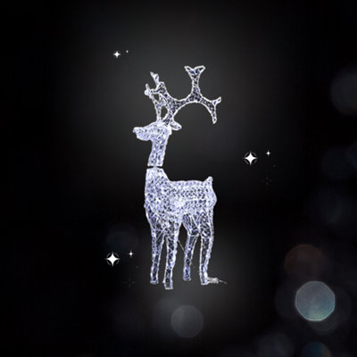 Christmas Standing Reindeer Stag Rope Light Decoration - 4