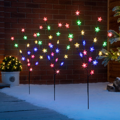 Icicle lights deals outdoor battery