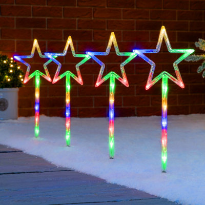 Outdoor battery deals operated christmas star