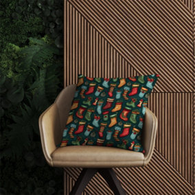 Christmas Stockings Outdoor Cushion 60cm x 60cm
