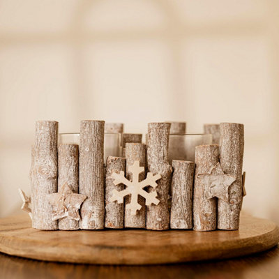 Snowflake Christmas Tea Light Holder
