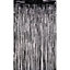 Christmas Tinsel Foil Fringe Curtain Backdrop Background, 1 x 2.5M, Black