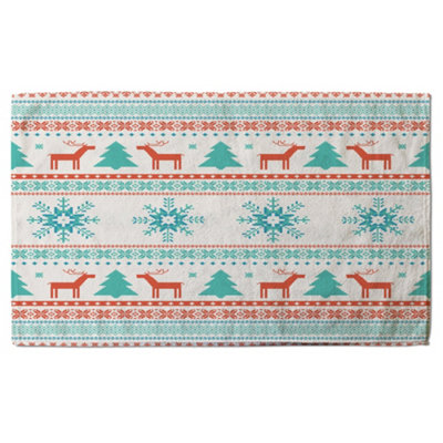 Christmas traditional knitted (bath towel) / Default Title Price Comparisons | Compare The Build