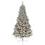Christmas Tree 2.1m 7ft. Silver Tipped Fir Artificial Frosted Effect Luxury Tree with Metal Stand
