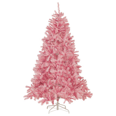 Christmas Tree 210 cm Pink FARNHAM | DIY at B&Q