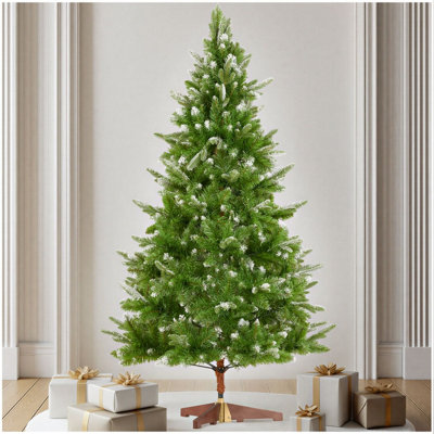 Christmas Tree Blitzen - 180 cm tall, green PVC needles, frosted