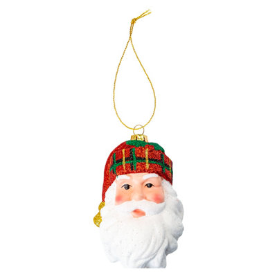 Christmas Tree Decoration Ornament X 1 12cm x 7cm x 5cm Santa