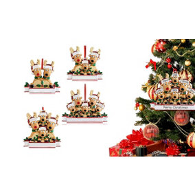 Christmas Tree Ornament 2023- Santa Family  Deer