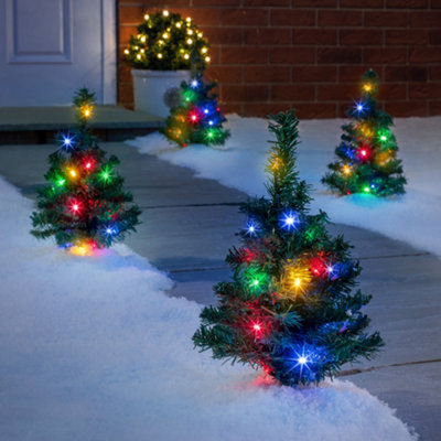 Christmas Tree Path Lights Flashing LED Outdoor Garden Xmas Decorations ...