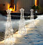 Christmas Tree Pathway Pyramid Cone Warm White LED Decoration - Set of 3 Lights Outdoor/Indoor Maypole Tree use Fireside/Window