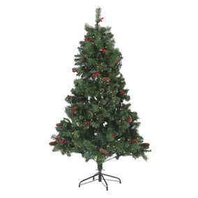 Christmas Tree Pre-Lit 180 cm Green JACINTO