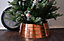 Christmas Tree Skirt - Iron - L67 x W67 x H26 cm - Copper