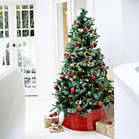 Christmas Tree Skirt - Iron - L67 x W67 x H26 cm - Red