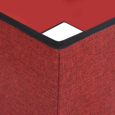 Christmas Tree Skirt Red and White 48x48x25 cm - 5