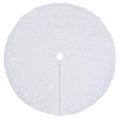 Christmas Tree Skirt White 122 cm Faux