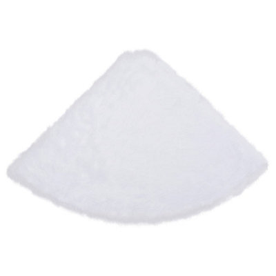 Christmas Tree Skirt White 122 cm Faux - 4