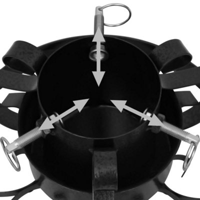 Christmas Tree Stand Black 29x29x15.5 cm - 5