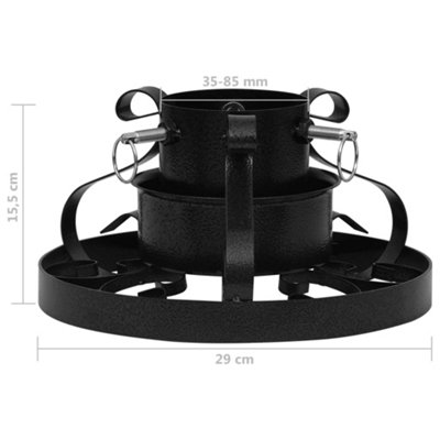 Christmas Tree Stand Black 29x29x15.5 cm - 7