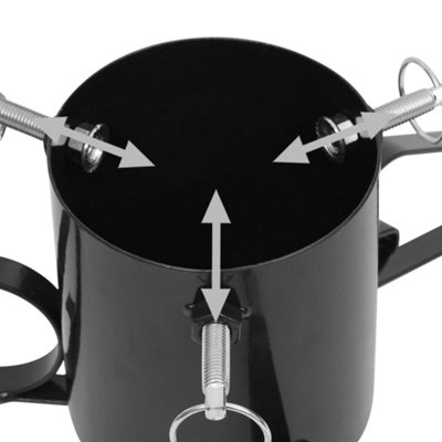 Christmas Tree Stand Black 58x58x21 cm - 6