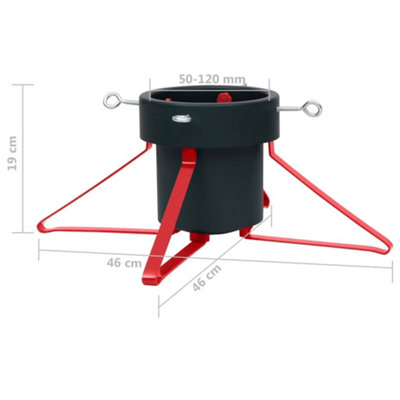 Christmas Tree Stand Green and Red 46x46x19 cm - 7