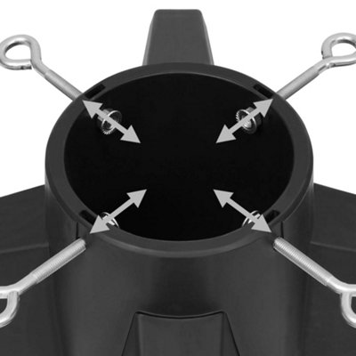 Christmas Tree Stand Grey 55.5x55.5x15 cm - 5