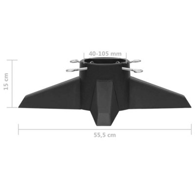 Christmas Tree Stand Grey 55.5x55.5x15 cm - 7