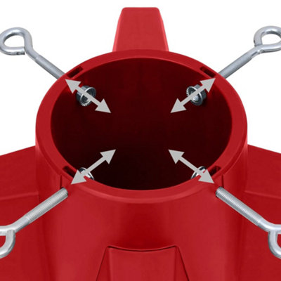 Christmas Tree Stand Red 55.5x55.5x15 cm - 5