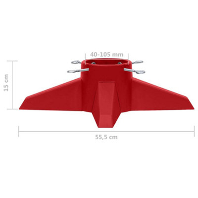 Christmas Tree Stand Red 55.5x55.5x15 cm - 7