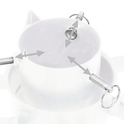Christmas Tree Stand White 47x47x13.5 cm - 5