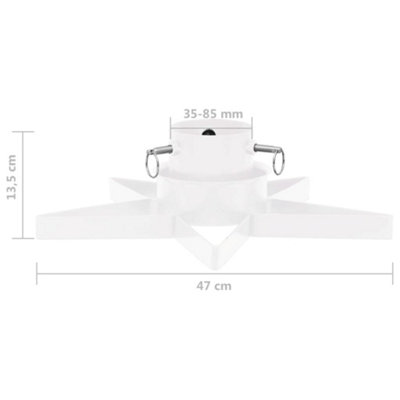 Christmas Tree Stand White 47x47x13.5 cm - 7