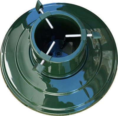Christmas Tree Stand With Reservoir - Modern Design Real Xmas Tree Green round - 3
