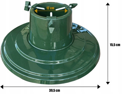 Christmas Tree Stand With Reservoir - Modern Design Real Xmas Tree Green round