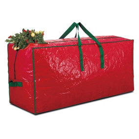 Christmas Tree Storage Bag - Artificial Xmas Trees, Decorations & Lights Box with Strong Zip & Carry Handles - H75 x W160 x D35cm