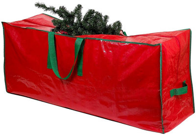 Christmas Tree Storage Bag - Stores Up To 7.5 Foot Disassembled Artificial Xmas Tree, Durable Waterproof Material Zippered Storage