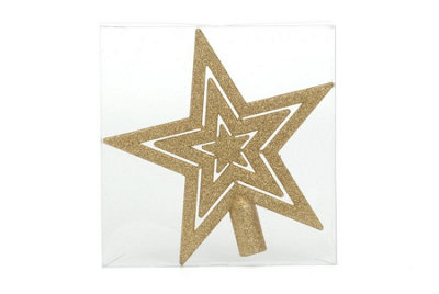 Christmas Tree Topper - Gold Glitter Star