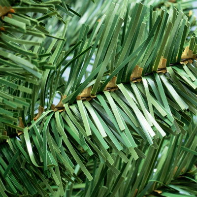 Christmas Tree World | 9ft Artificial Unlit Arbor Vitae | Natural And Realistic Look With Bushy And Luxury Quality PVC Tips | Easy To Assemble And Take Down | 145cm Diameter