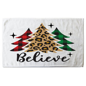 Christmas trees with leopard print (bath towel) / Default Title