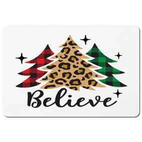 Christmas trees with leopard print (placemat) / Default Title