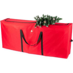 CHRISTMAS VILLAGE Large Christmas Tree Storage Bag - Fits 9 FT. Tall Trees - Waterproof, Durable Carry Handles & Zippered