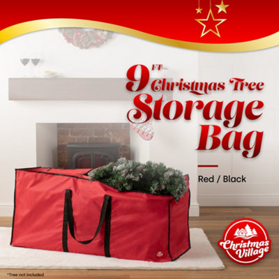 Christmas Village Premium Extra Large Red Christmas Tree Storage