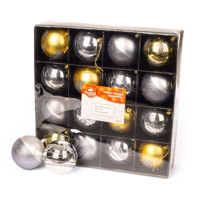 CHRISTMAS VILLAGE Shatterproof Christmas Baubles & Ornaments for Xmas Tree Decoration Price Comparisons | Compare The Build