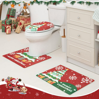 HEBE Boho Kitchen Ats For Floor Sets Of 3, Non Slip Kitchen At And Rug, Vintage Kitchen Floor